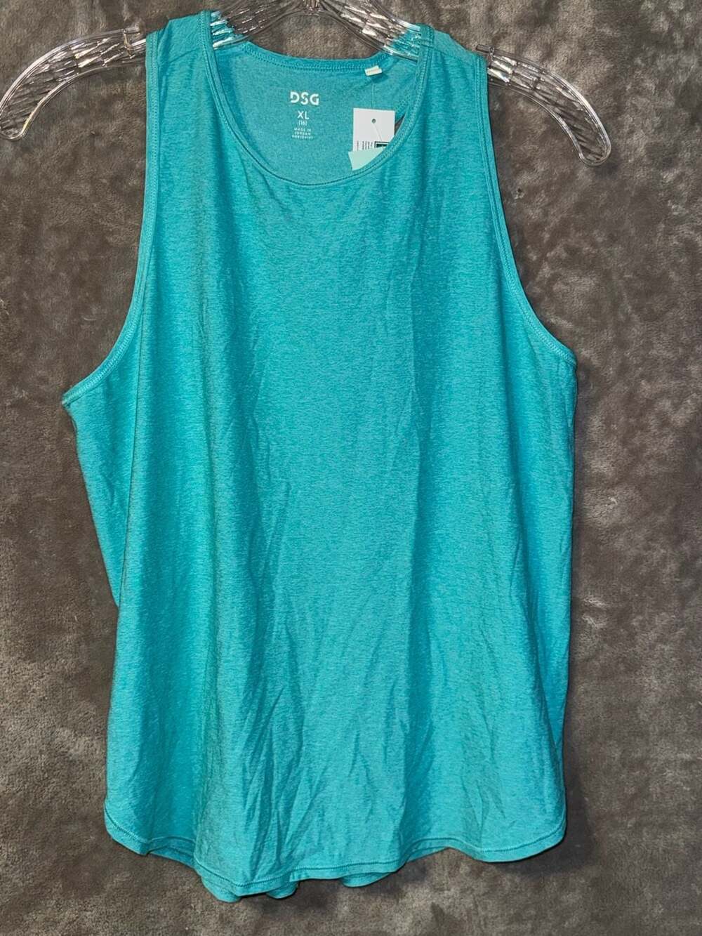 DSG Girls Movement Performance Tank Top Teal Burst Size XL (16)